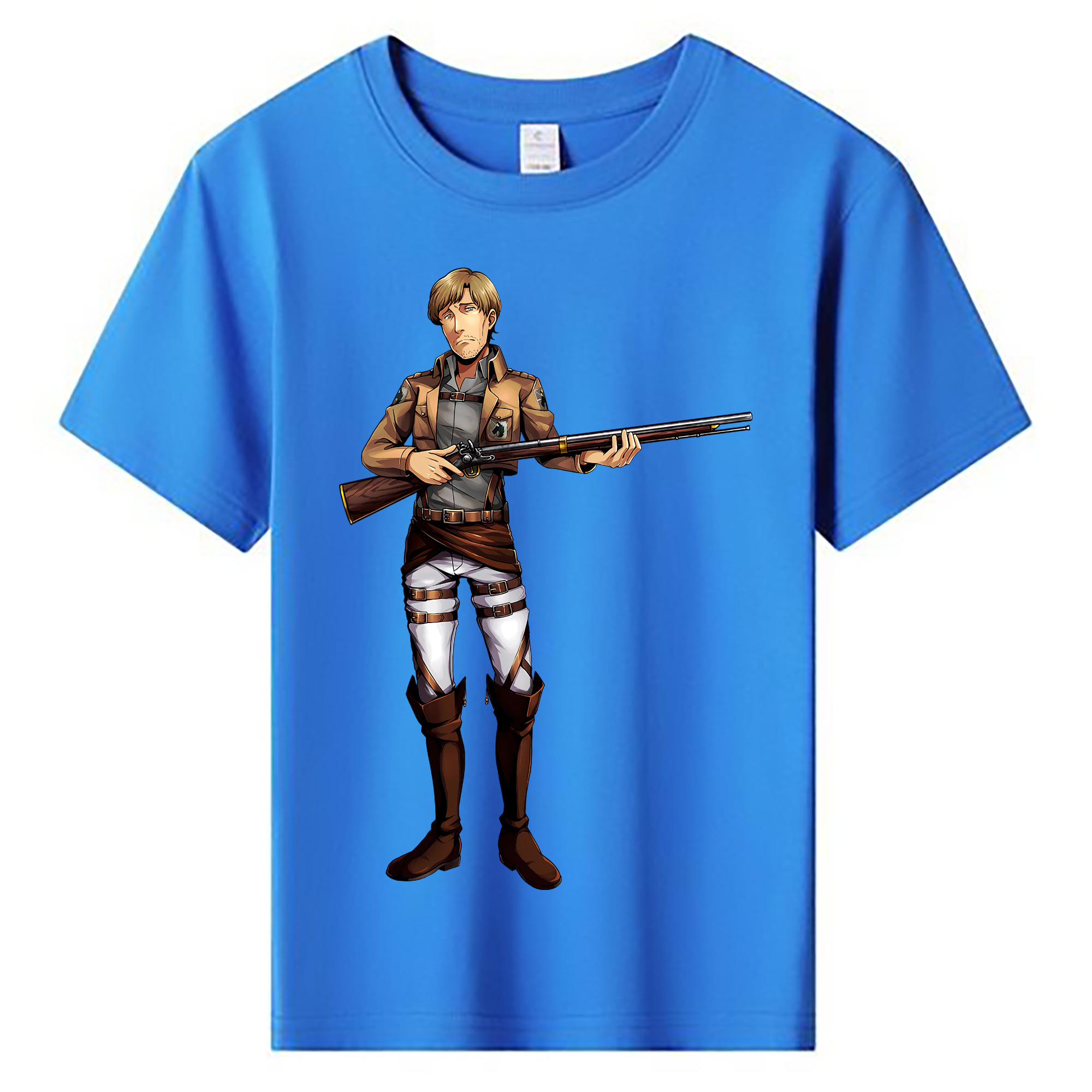 （画像用） 進撃の巨人 Attack on Titan 綿100％キッズTシャツ（フロントプリント）